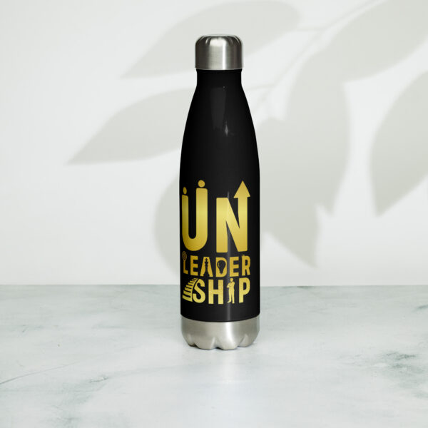 UN-Leadership Black Stainless steel water bottle - Image 3