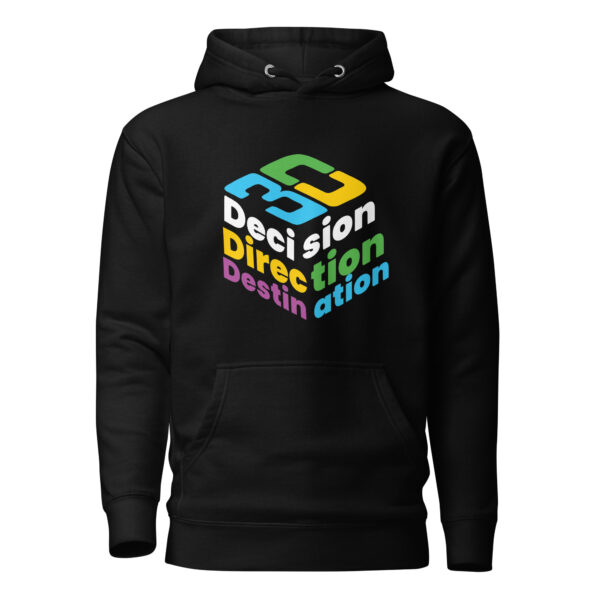 3D Decision Direction Destination Unisex Hoodie - Image 3