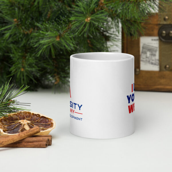 I Lead You Lead We Lead White Glossy Mug - Image 3