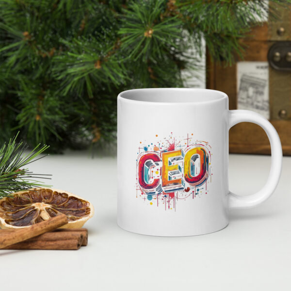 CEO White Glossy Mug