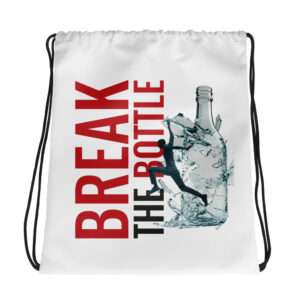 Break The Bottle Drawstring Bag