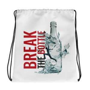 Break The Bottle Drawstring Bag
