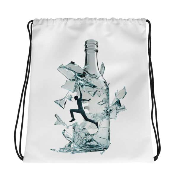 Break The Bottle Drawstring Bag