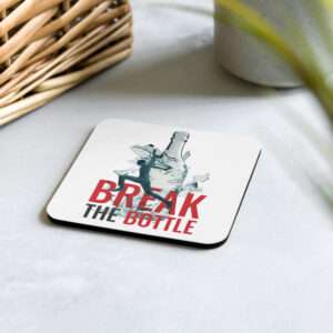 Break The Bottle Cork-Back Coaster