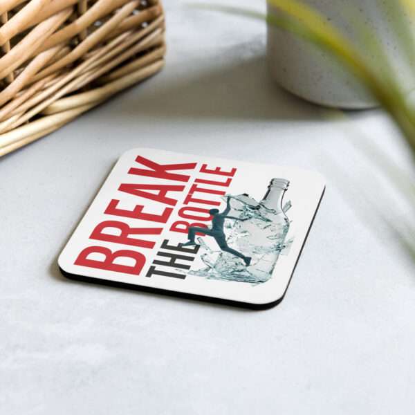 Break The Bottle Cork-Back Coaster