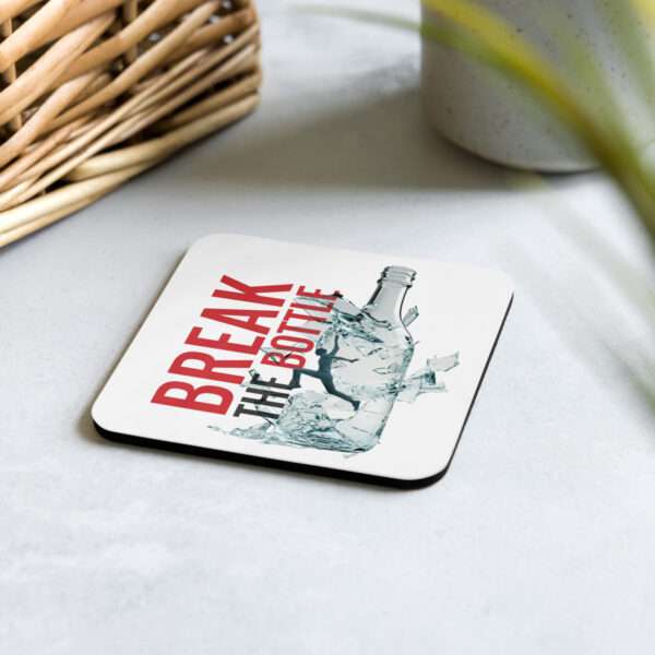 Break The Bottle Cork-Back Coaster