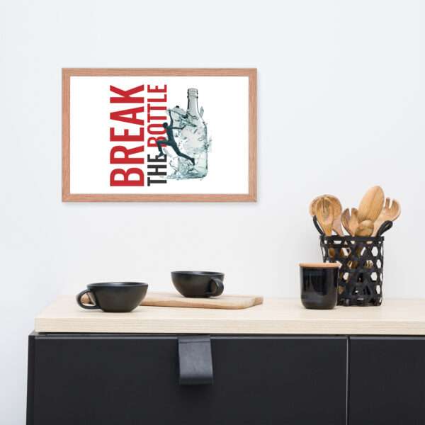 Break The Bottle Framed Poster - Image 2