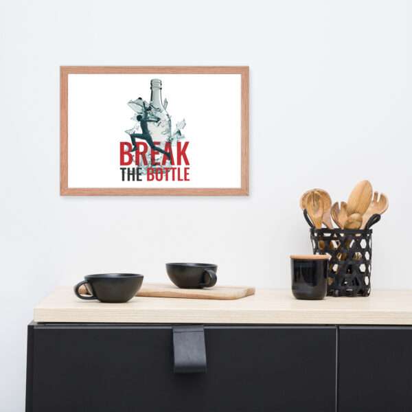Break The Bottle Framed Poster - Image 2