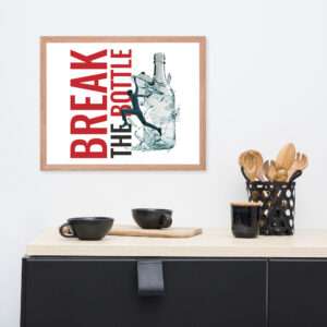 Break The Bottle Framed Poster