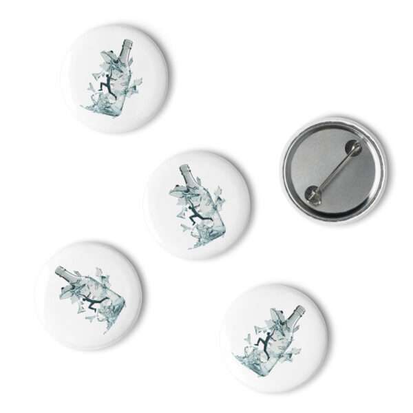 Break The Bottle Set of Pin Buttons - Image 2