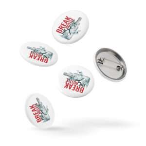 Break The Bottle Set of Pin Buttons