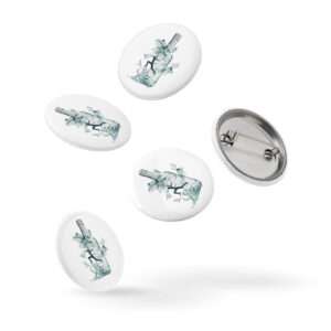 Break The Bottle Set of Pin Buttons