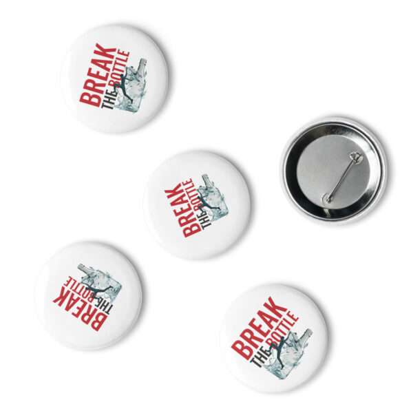 Break The Bottle Set of pin Buttons - Image 3