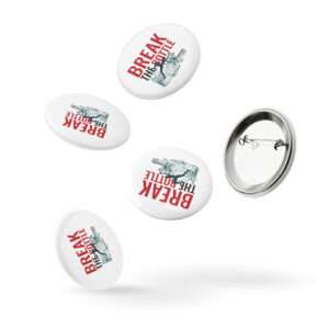 Break The Bottle Set of pin Buttons
