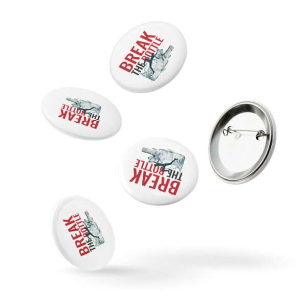 Break The Bottle Set of pin Buttons