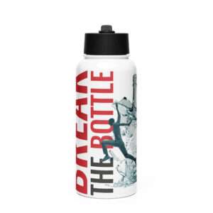 Break the Bottle Cover Stainless Steel Water Bottle with a Straw Lid
