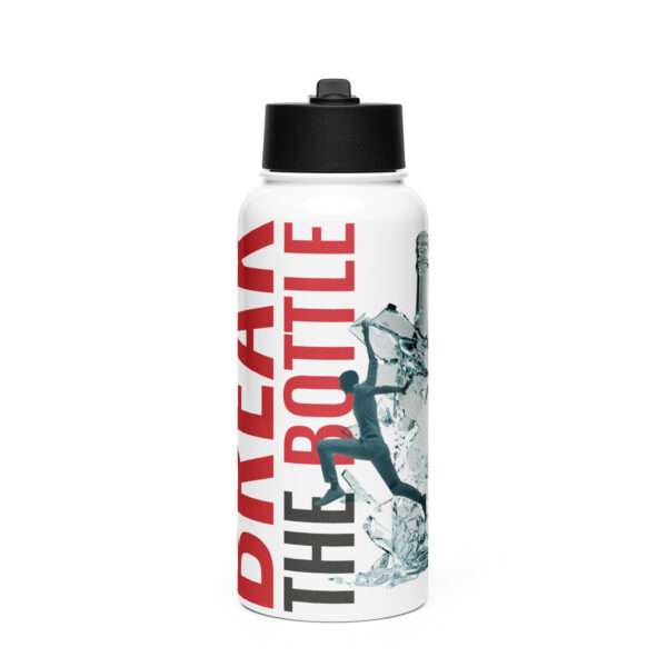 Break the Bottle Cover Stainless Steel Water Bottle with a Straw Lid