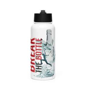 Break the Bottle Book Stainless Steel Water Bottle