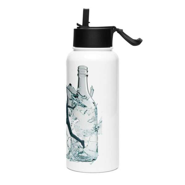 Break the Bottle Cover Stainless Steel Water Bottle with a Straw Lid - Image 3