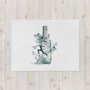 Break The Bottle Throw Blanket