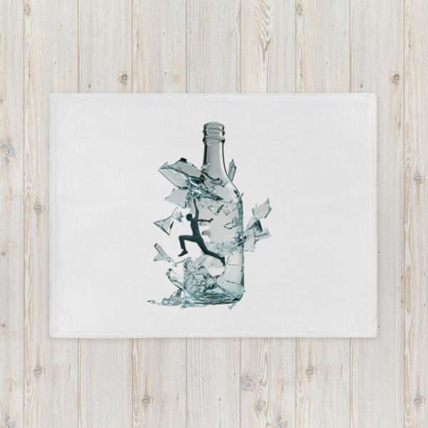 Break The Bottle Throw Blanket