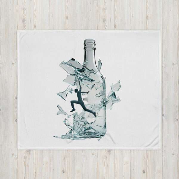 Break The Bottle Throw Blanket - Image 3