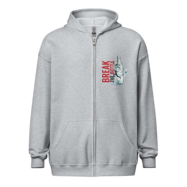Break The Bottle Unisex Zip Hoodie - Image 2
