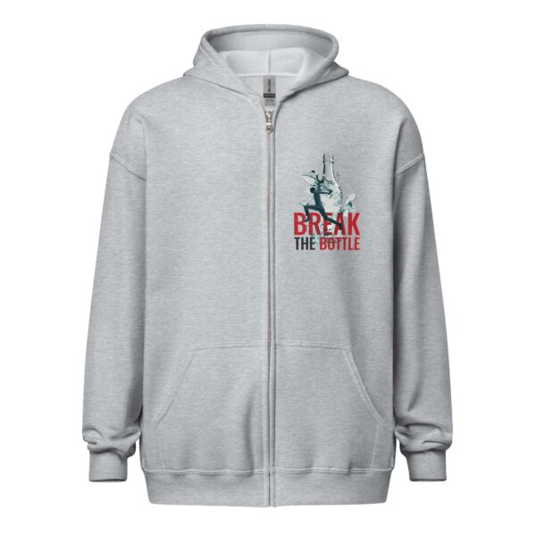 Break The Bottle Unisex Zip Hoodie - Image 2