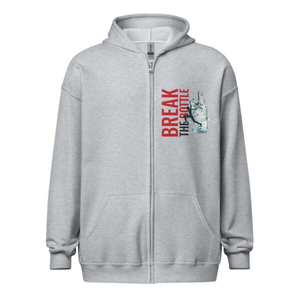 Break The Bottle Unisex Zip Hoodie - Image 2