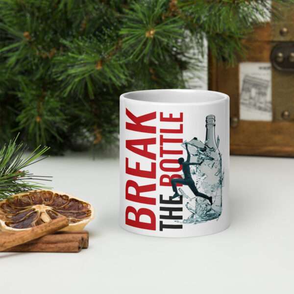 Break the Bottle Title White Mug