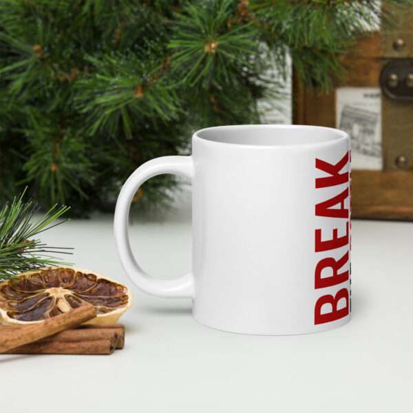 Break the Bottle Title White Mug - Image 2